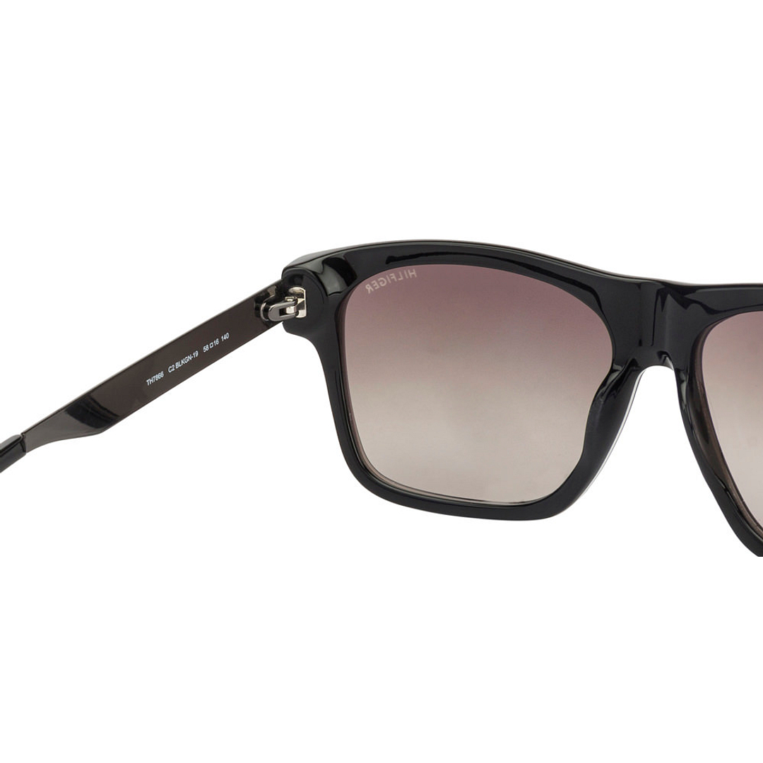 Tommy Hilfiger Black Full Rim Square left side