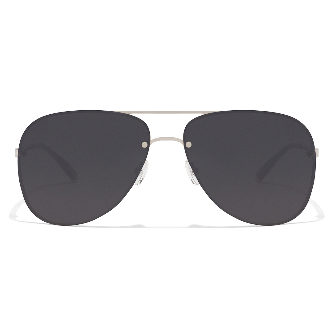 Tommy Hilfiger Silver Full Rim Aviator left side