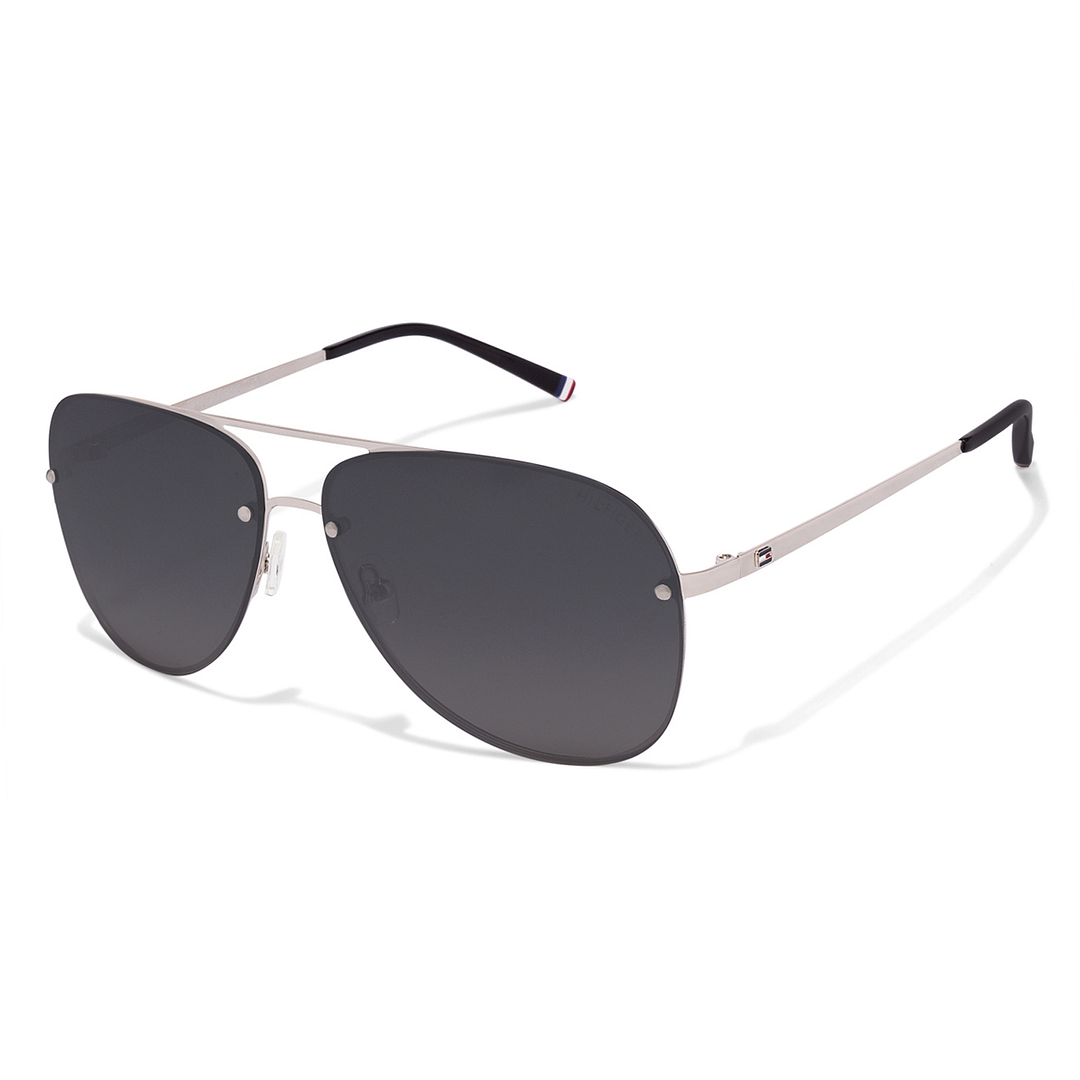 Tommy Hilfiger Silver Full Rim Aviator right side