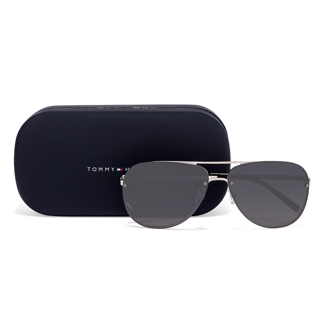 Tommy Hilfiger Silver Full Rim Aviator right side