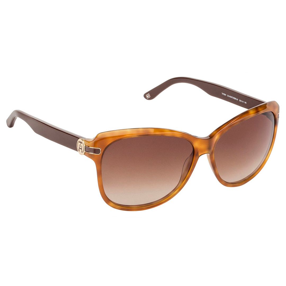 Tommy Hilfiger Tortoise Full Rim Butterfly left side