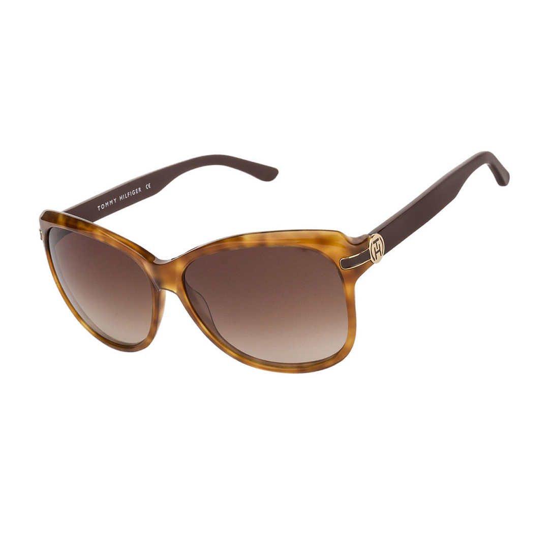Tommy Hilfiger Tortoise Full Rim Butterfly left side