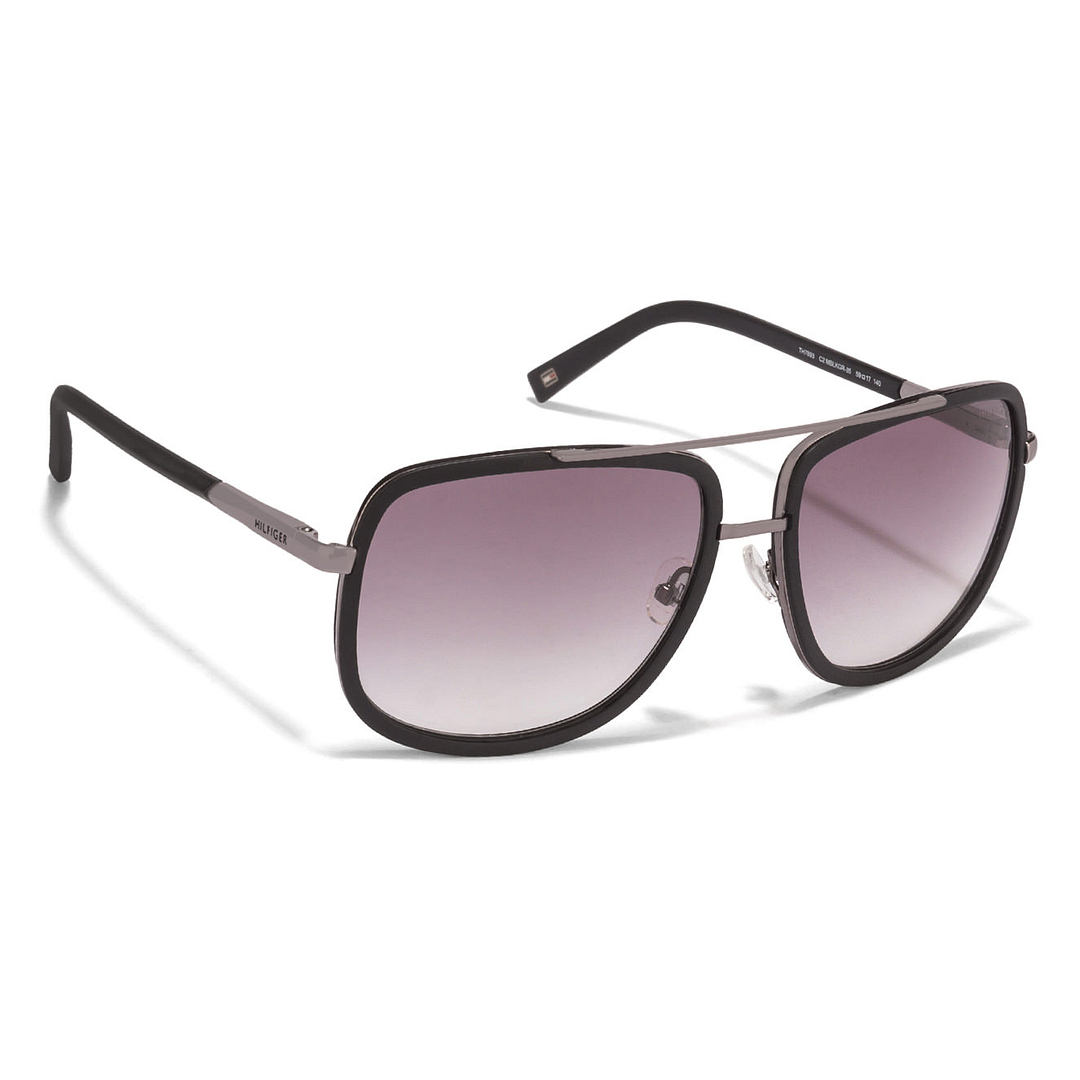 Tommy Hilfiger Black Full Rim Square left side