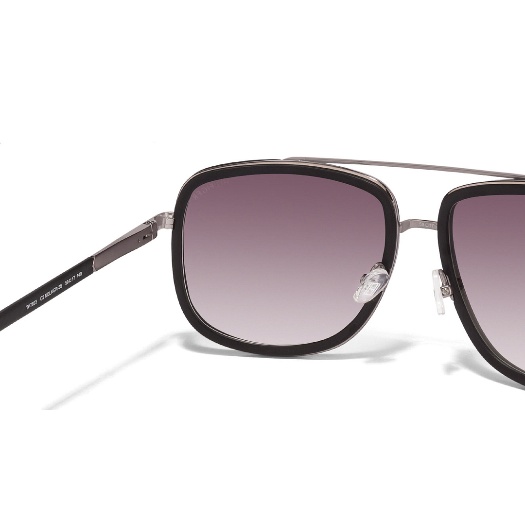 Tommy Hilfiger Black Full Rim Square left side
