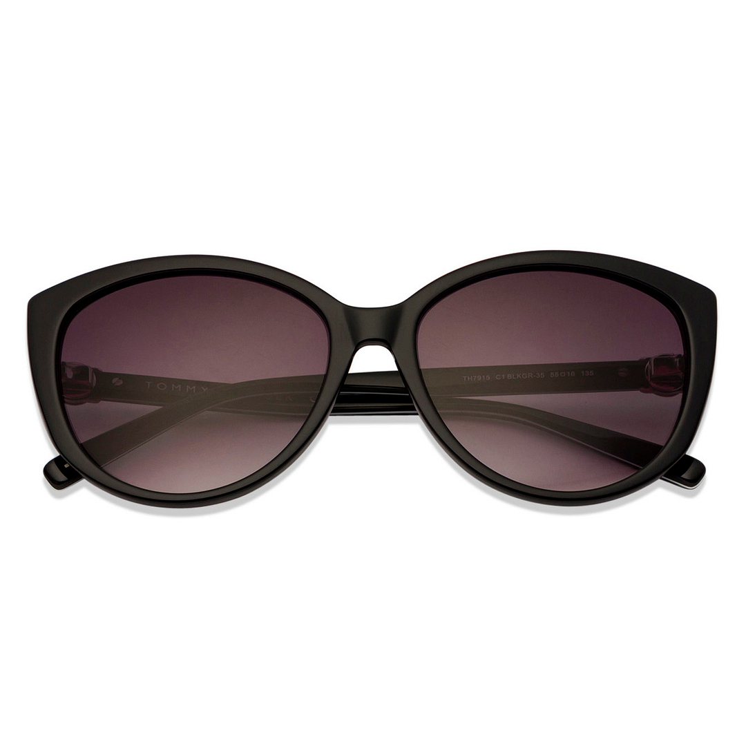 Tommy Hilfiger Black Full Rim Cat Eye right side