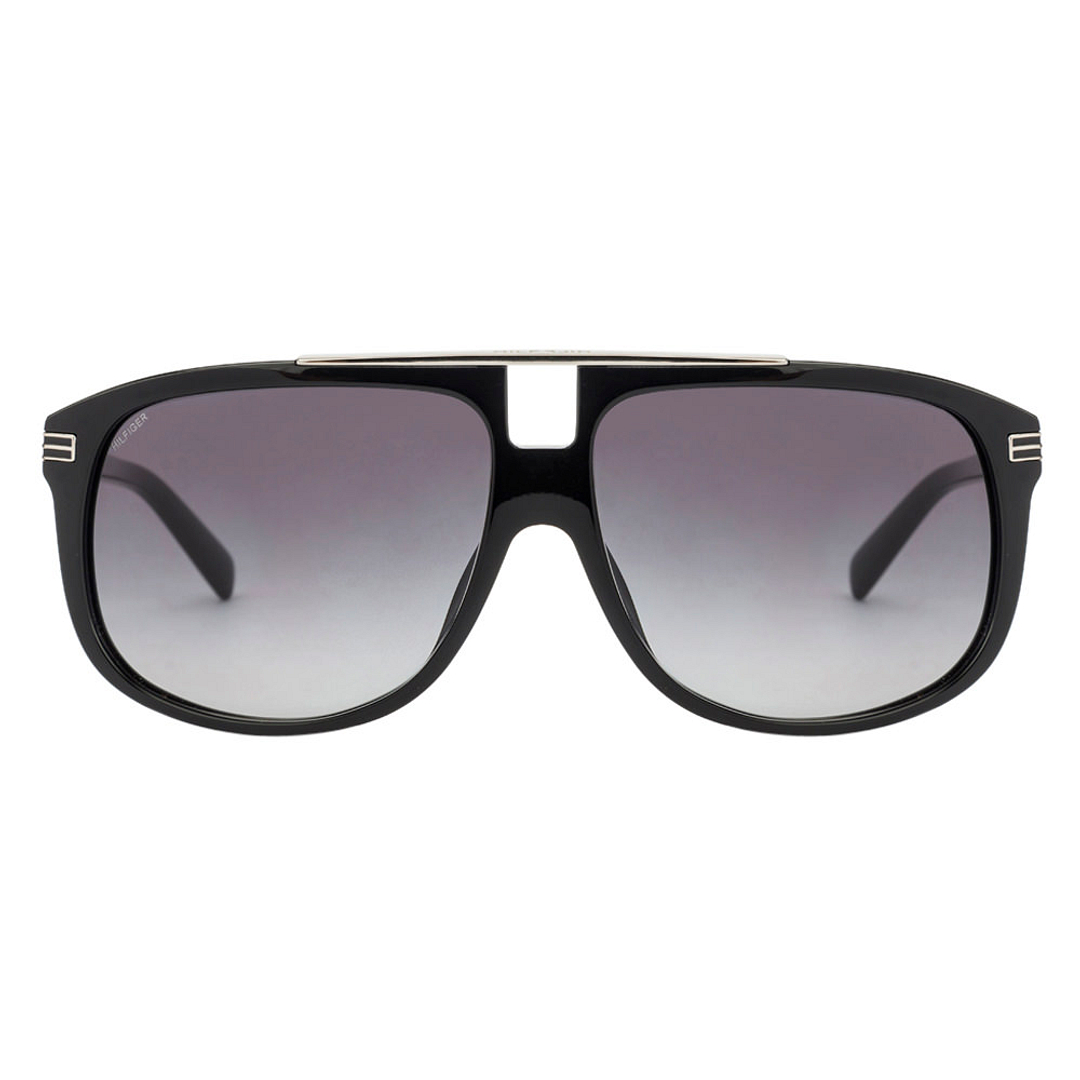 Tommy Hilfiger Dark Gunmetal Full Rim Square left side