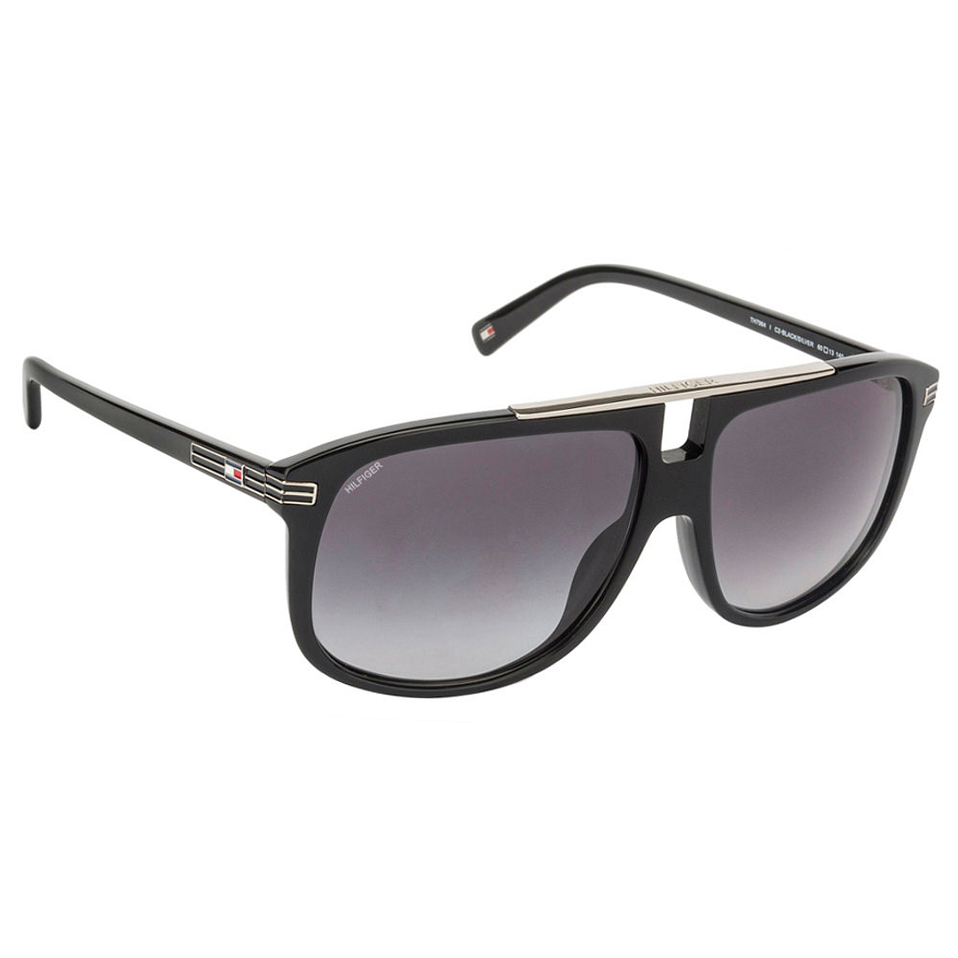Tommy Hilfiger Dark Gunmetal Full Rim Square left side