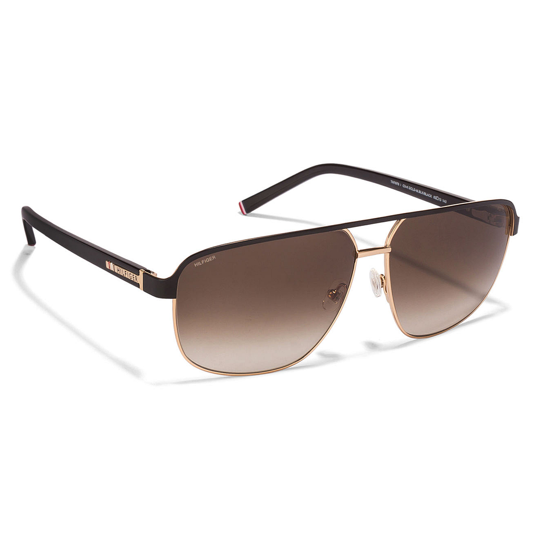 Tommy Hilfiger Black Full Rim Rectangle left side