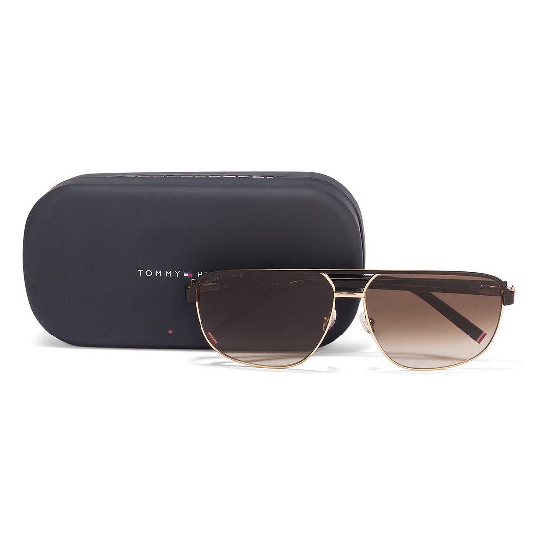 Tommy Hilfiger Black Full Rim Rectangle left side