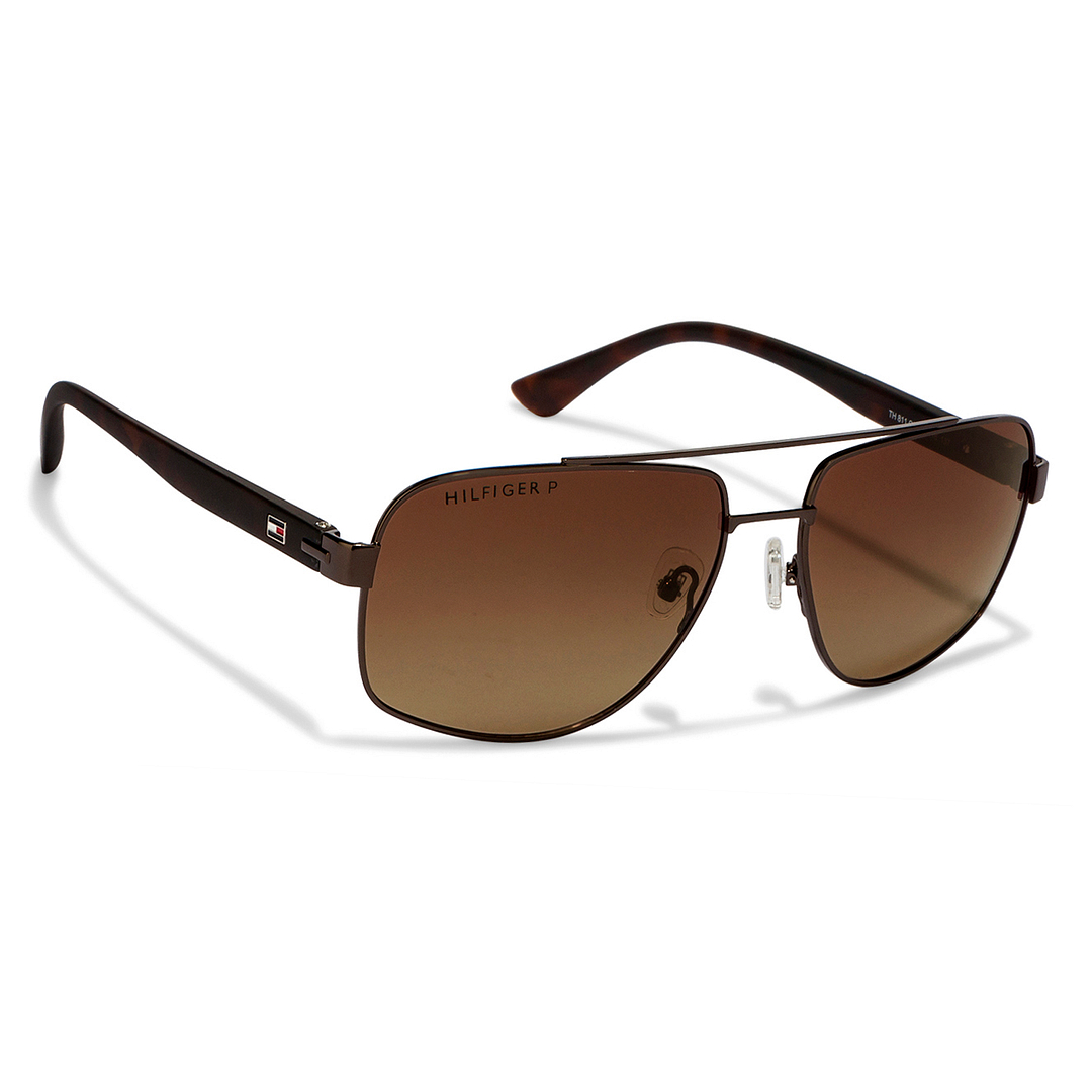 Tommy Hilfiger Light Brown Full Rim Rectangle right side