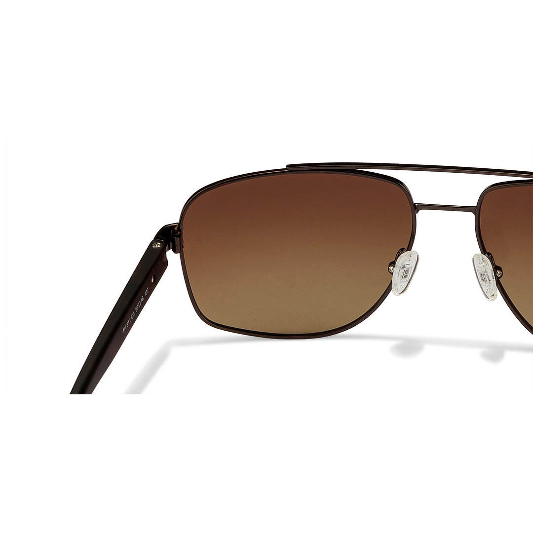 Tommy Hilfiger Light Brown Full Rim Rectangle right side