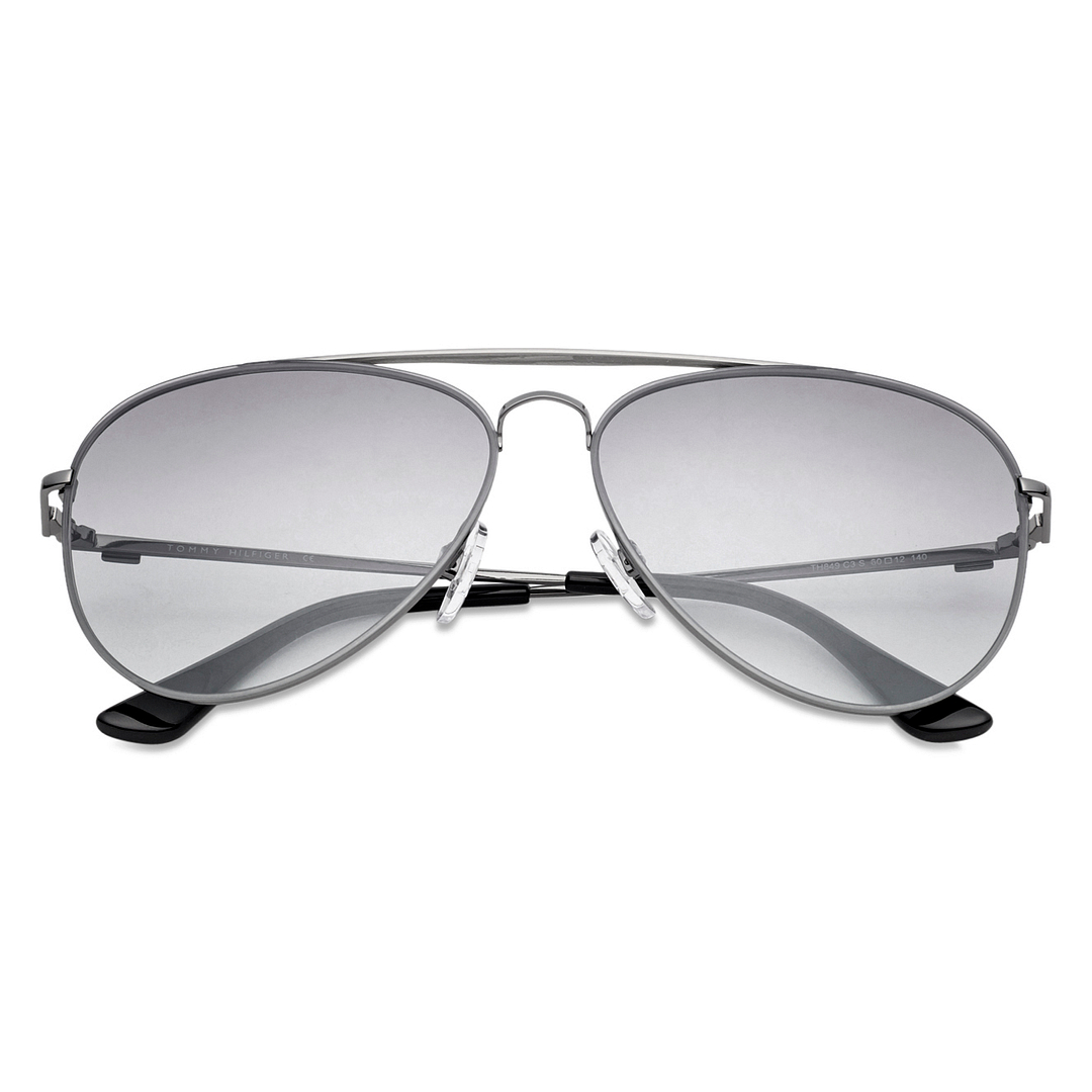 Tommy Hilfiger Mid Gunmetal Full Rim Aviator right side