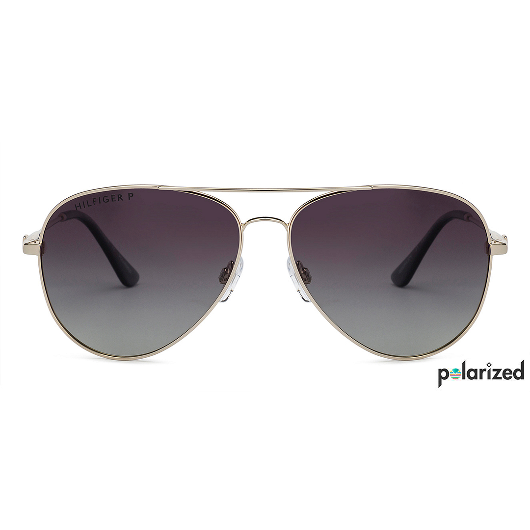 Tommy Hilfiger Gold Full Rim Aviator left side