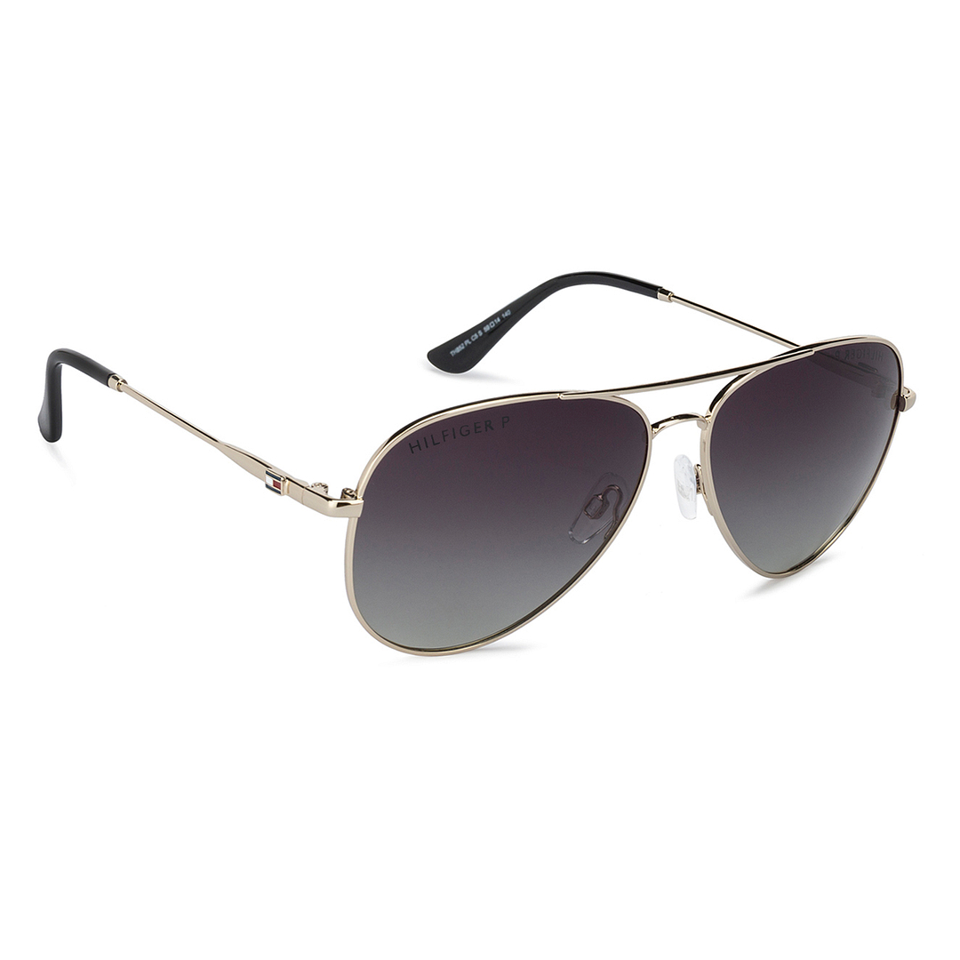 Tommy Hilfiger Gold Full Rim Aviator right side