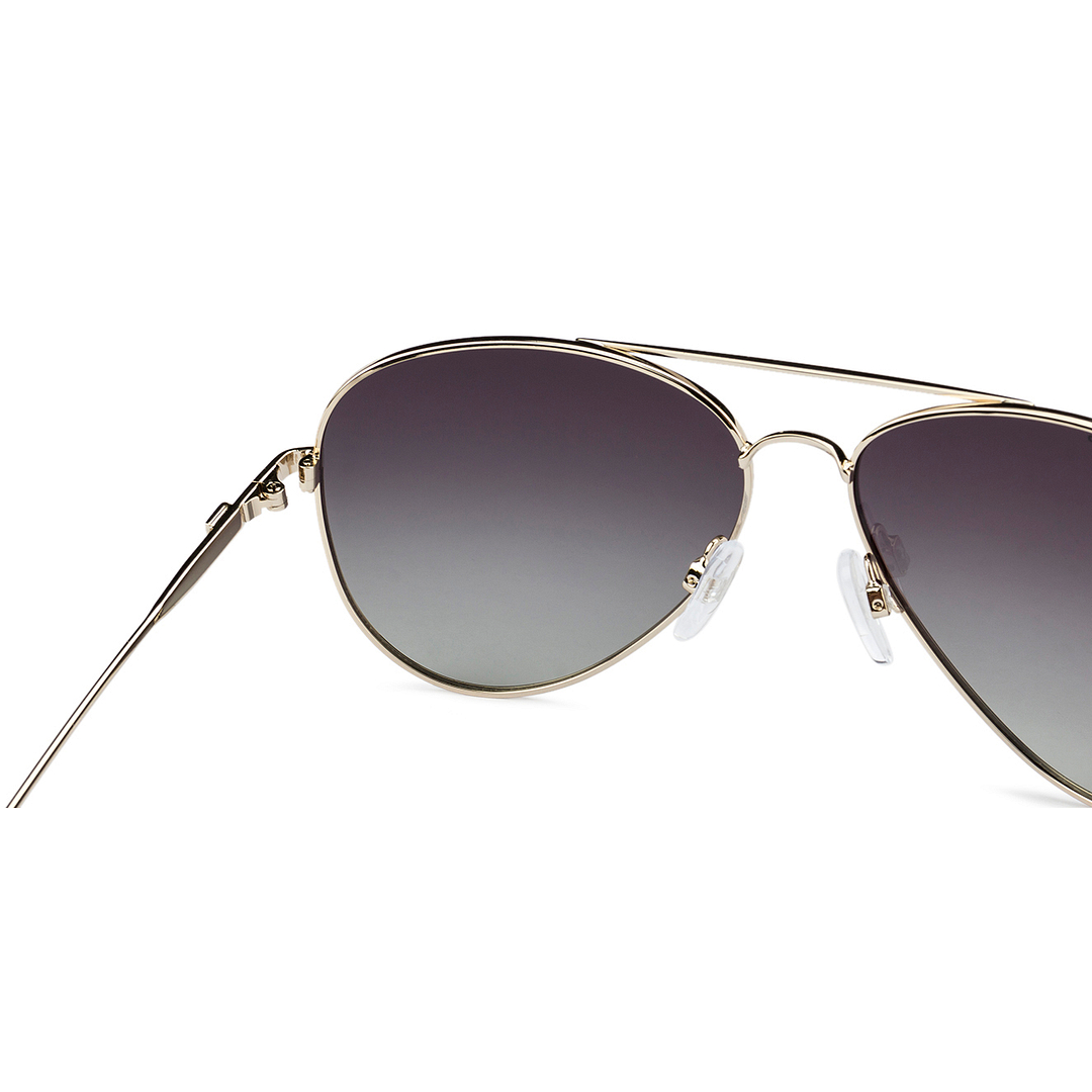 Tommy Hilfiger Gold Full Rim Aviator right side