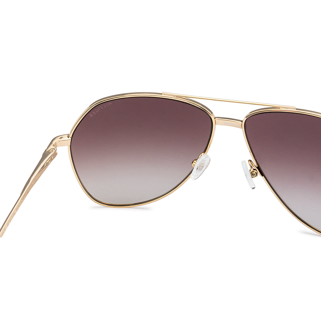 Tommy Hilfiger Gold Full Rim Aviator left side