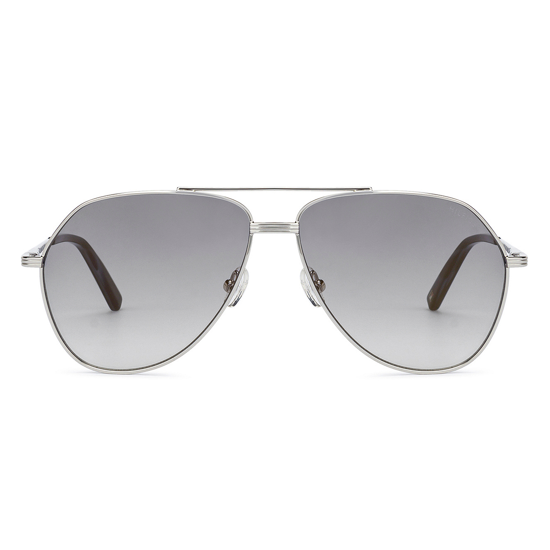 Tommy Hilfiger Silver Full Rim Aviator left side