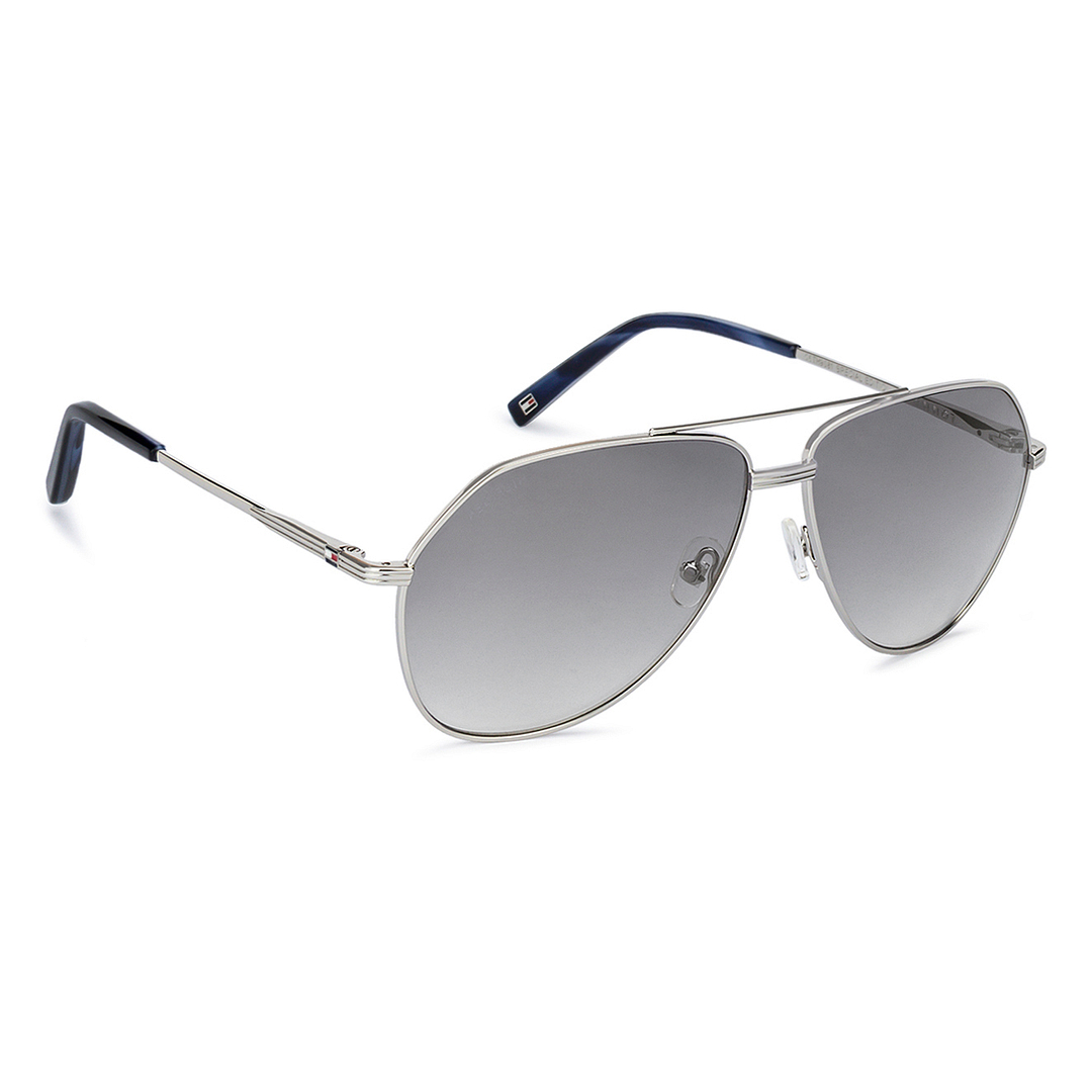 Tommy Hilfiger Silver Full Rim Aviator left side