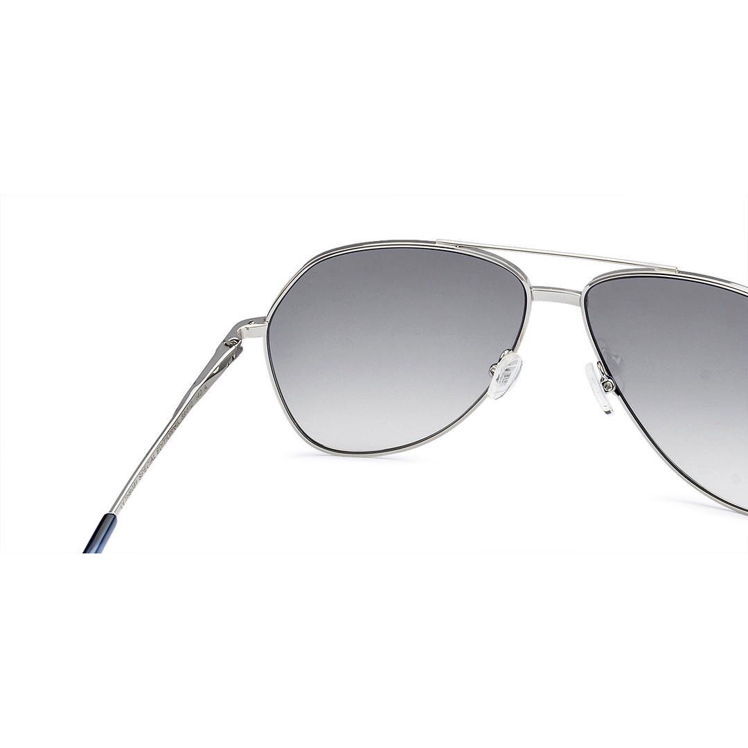 Tommy Hilfiger Silver Full Rim Aviator left side