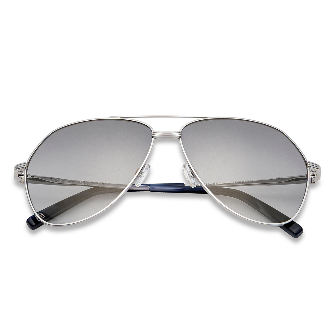 Tommy Hilfiger Silver Full Rim Aviator right side
