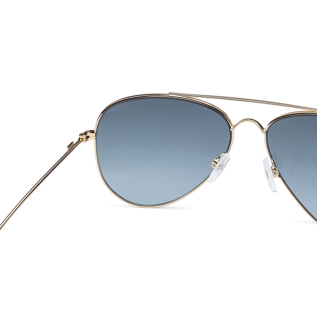 Tommy Hilfiger Gold Full Rim Aviator left side