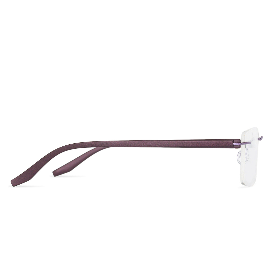 Vincent Chase Online Purple Rimless Rectangle right side