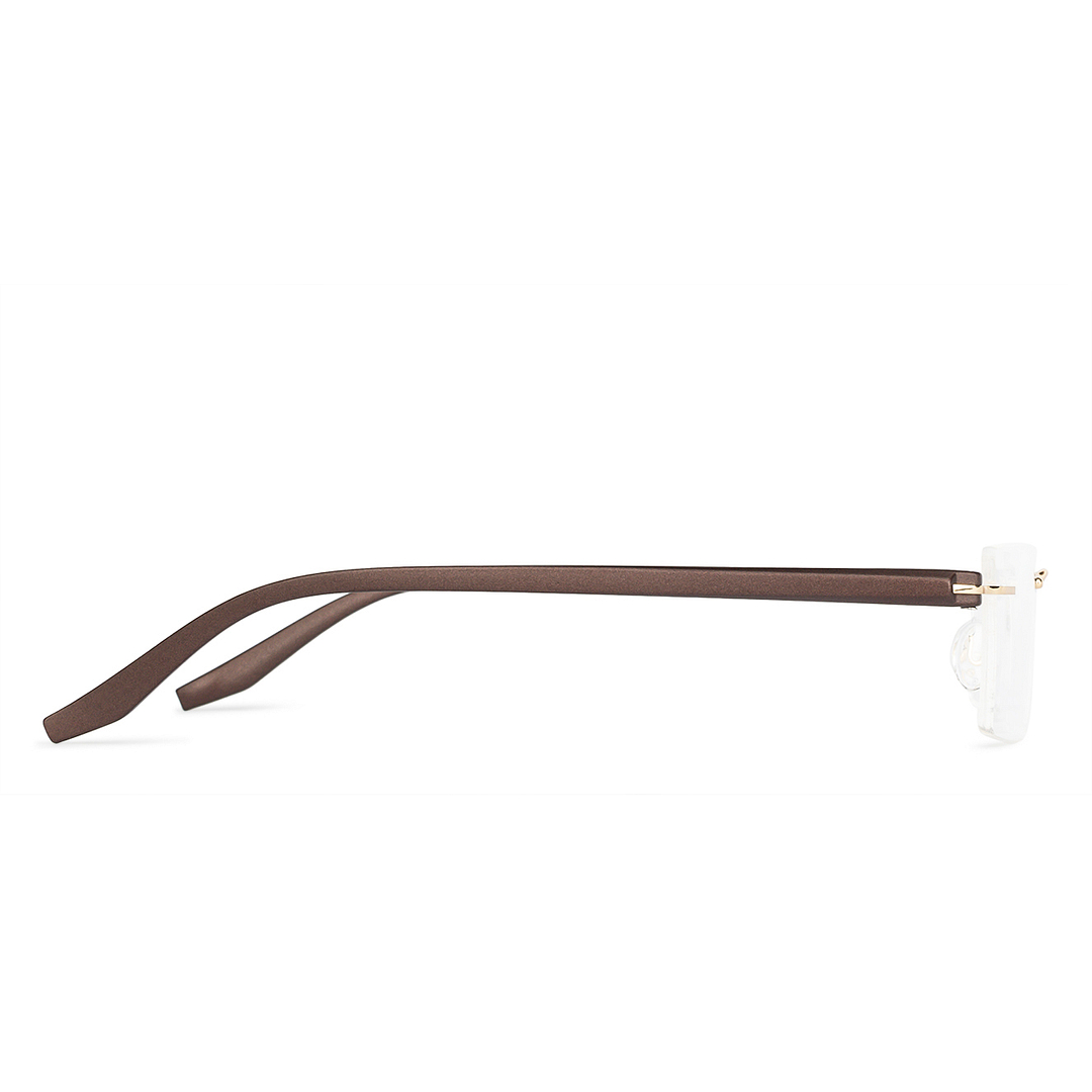 Vincent Chase Online Gold Rimless Rectangle right side