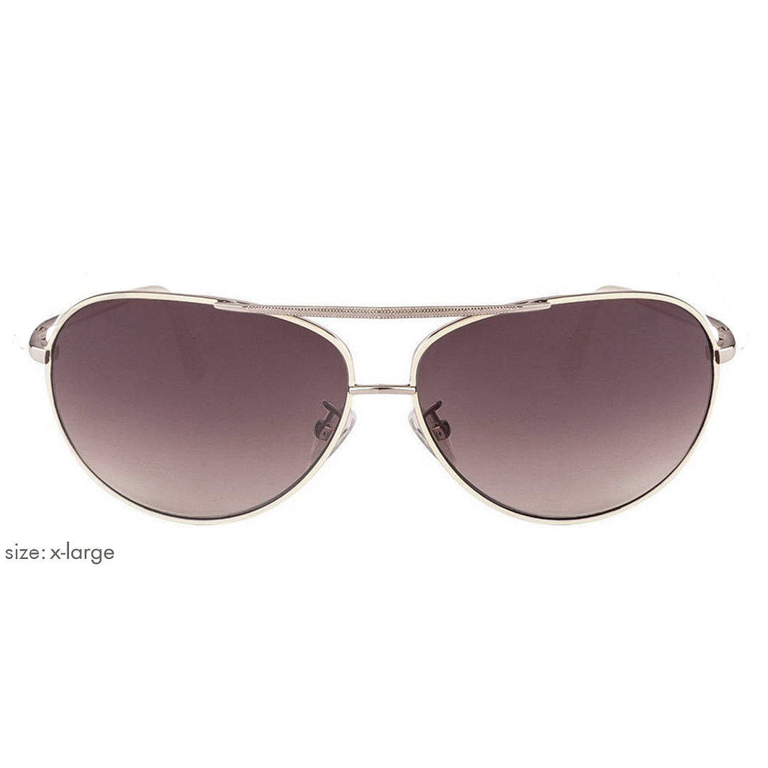 Vincent Chase Online Silver Full Rim Aviator left side