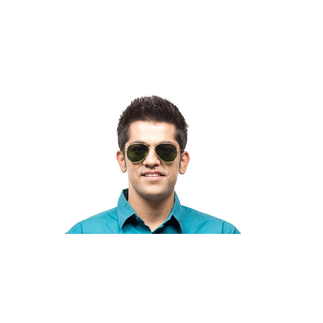 Vincent Chase Online Gold Full Rim Aviator left side