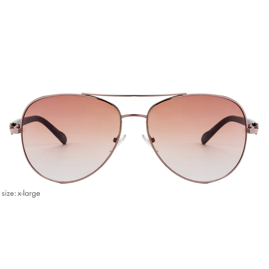 Vincent Chase Online Brown Full Rim Aviator left side