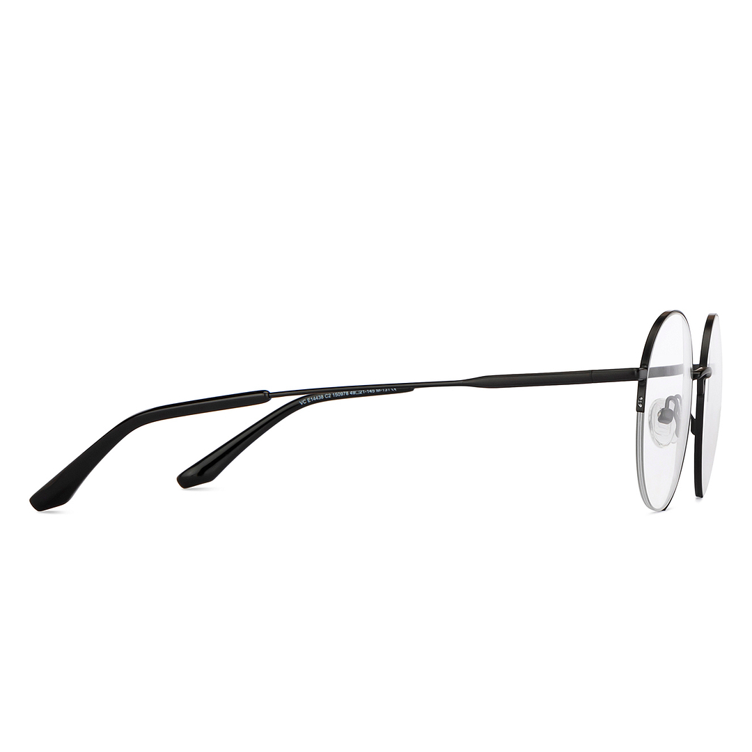 Vincent Chase Online Black Half Rim Round left side