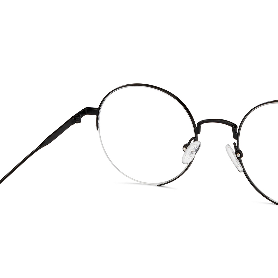 Vincent Chase Online Black Half Rim Round right side