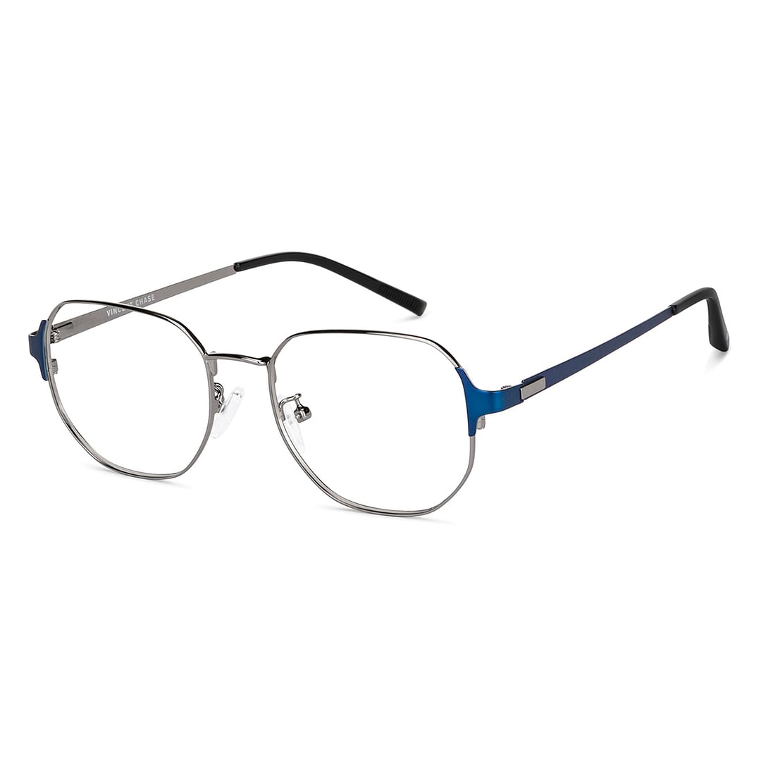 Vincent Chase Online Sky Blue Full Rim Geometric left side