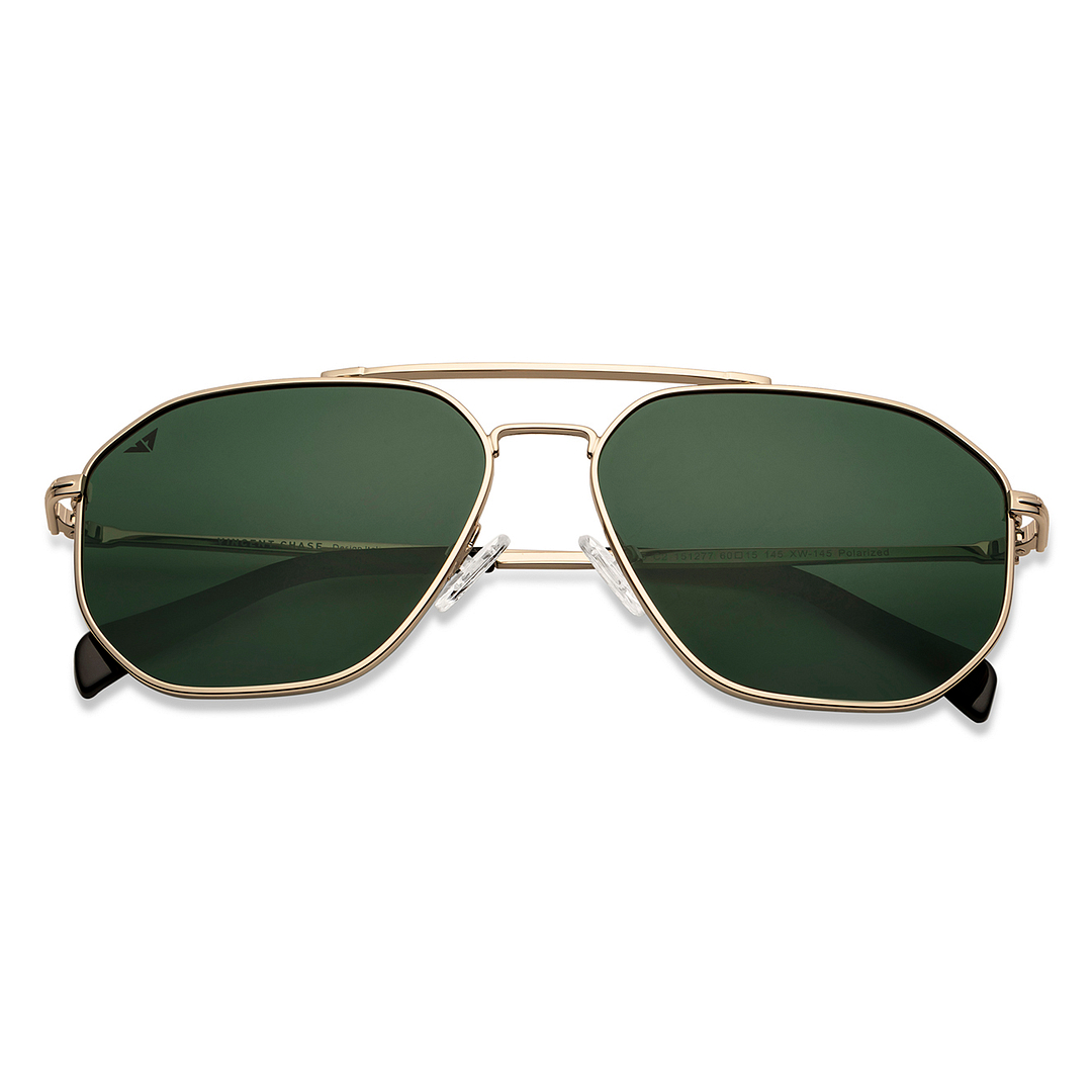 Vincent Chase Gold Full Rim Geometric left side