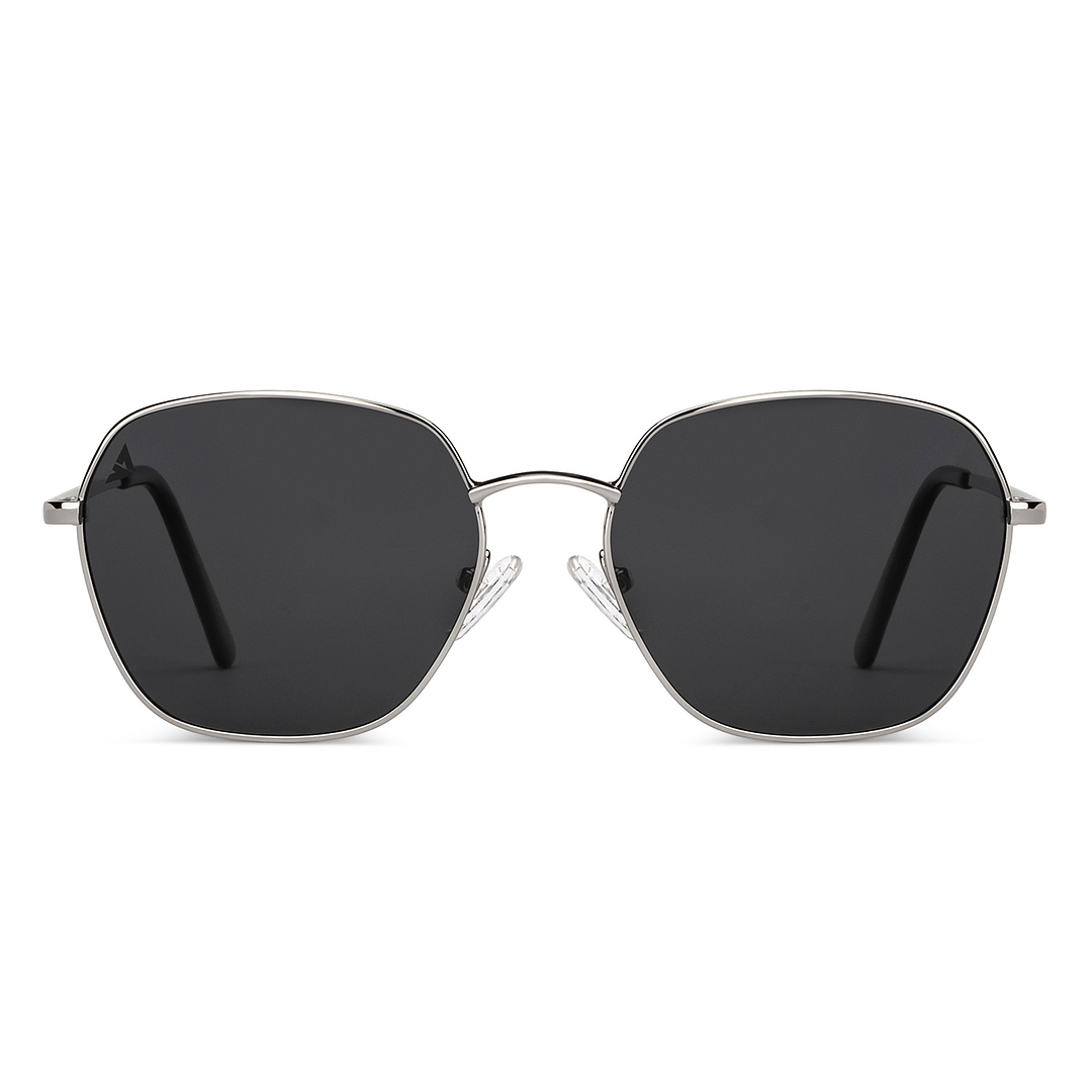 Vincent Chase Silver Full Rim Geometric right side