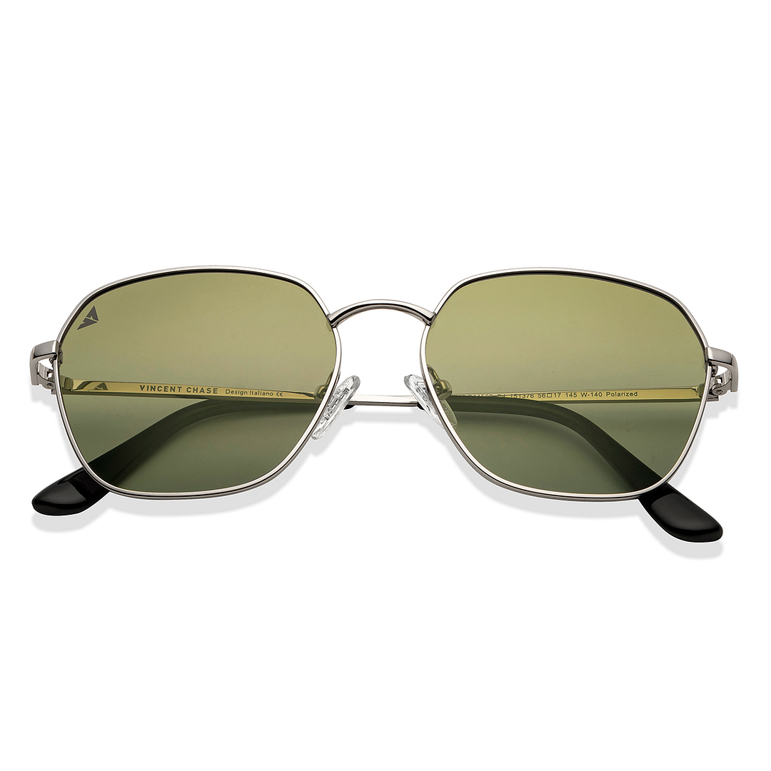 Vincent Chase Online Gold Full Rim Geometric left side