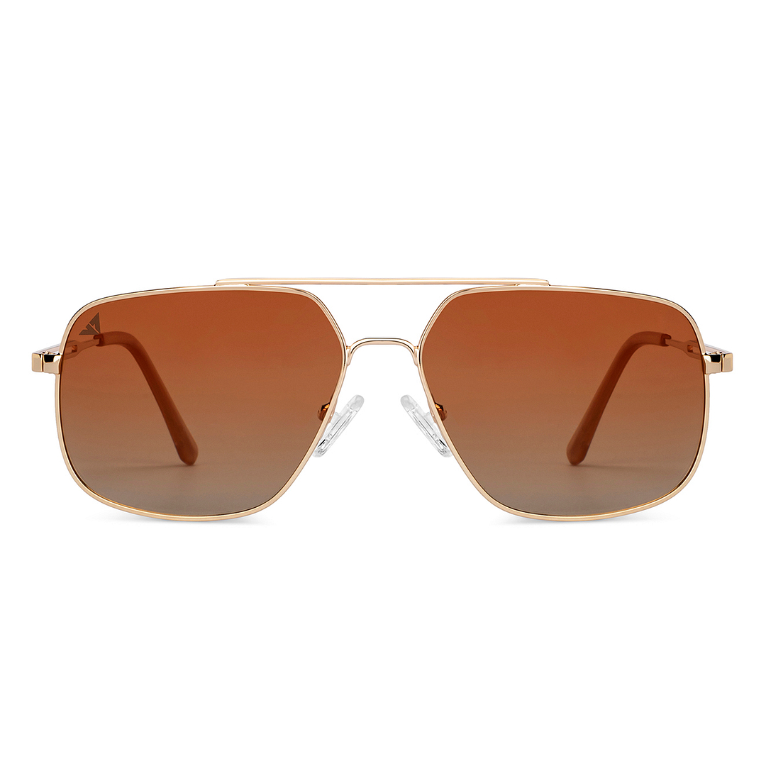 Vincent Chase Online Gold Full Rim Aviator left side