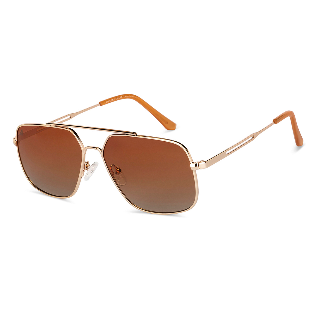 Vincent Chase Online Gold Full Rim Aviator right side