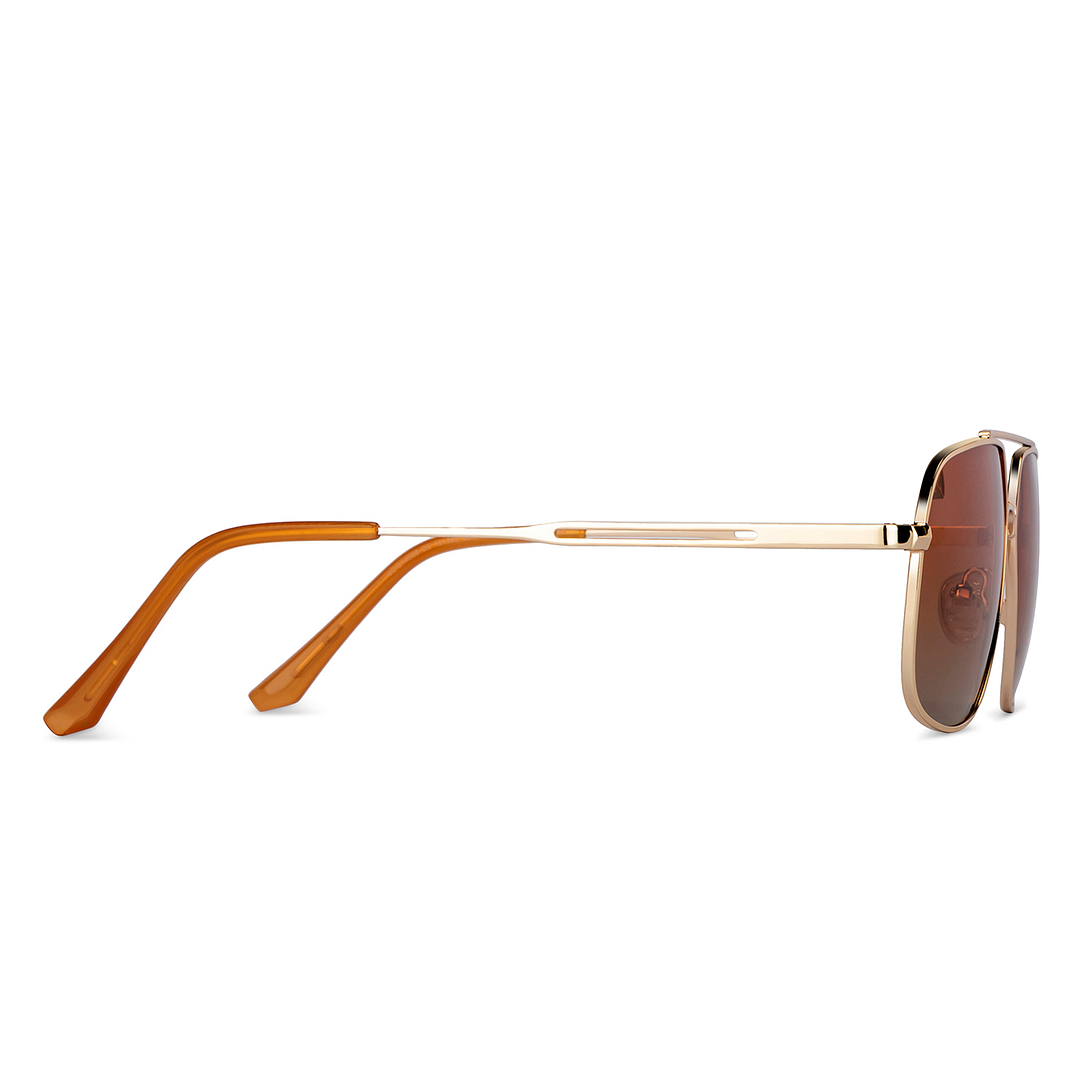 Vincent Chase Online Gold Full Rim Aviator left side