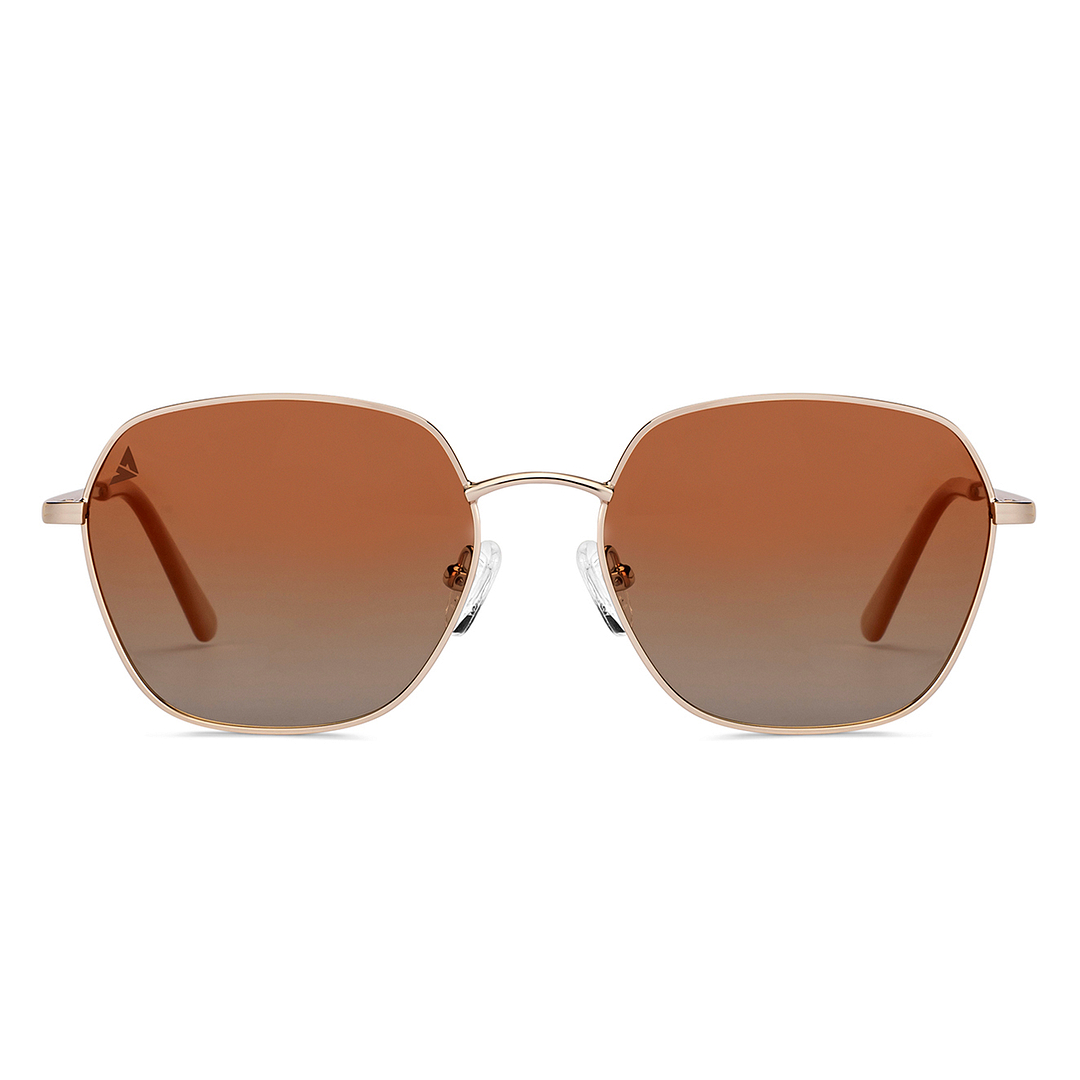 Vincent Chase Online Gold Full Rim Geometric left side