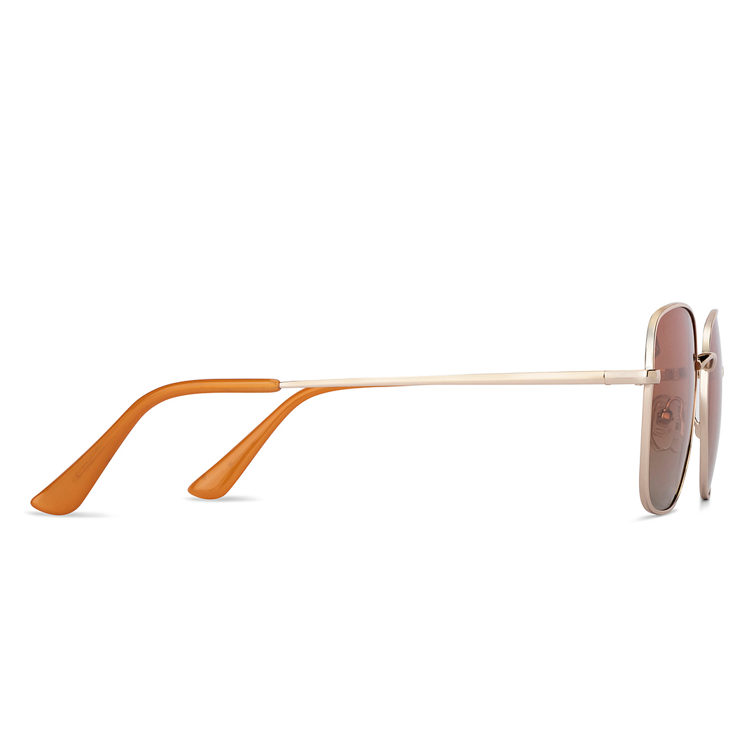 Vincent Chase Online Gold Full Rim Geometric left side