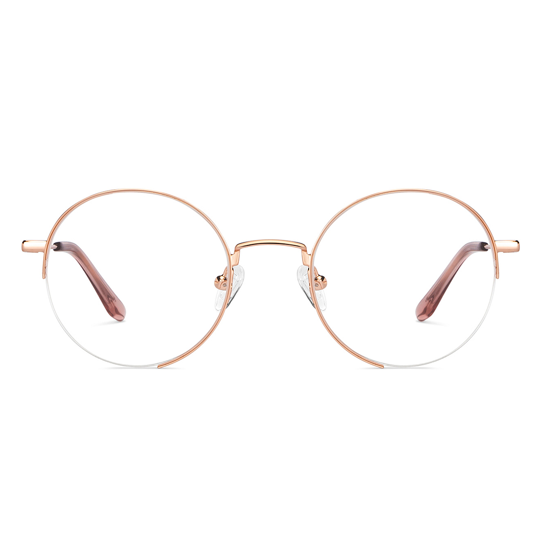 Vincent Chase Online Gold Half Rim Round left side