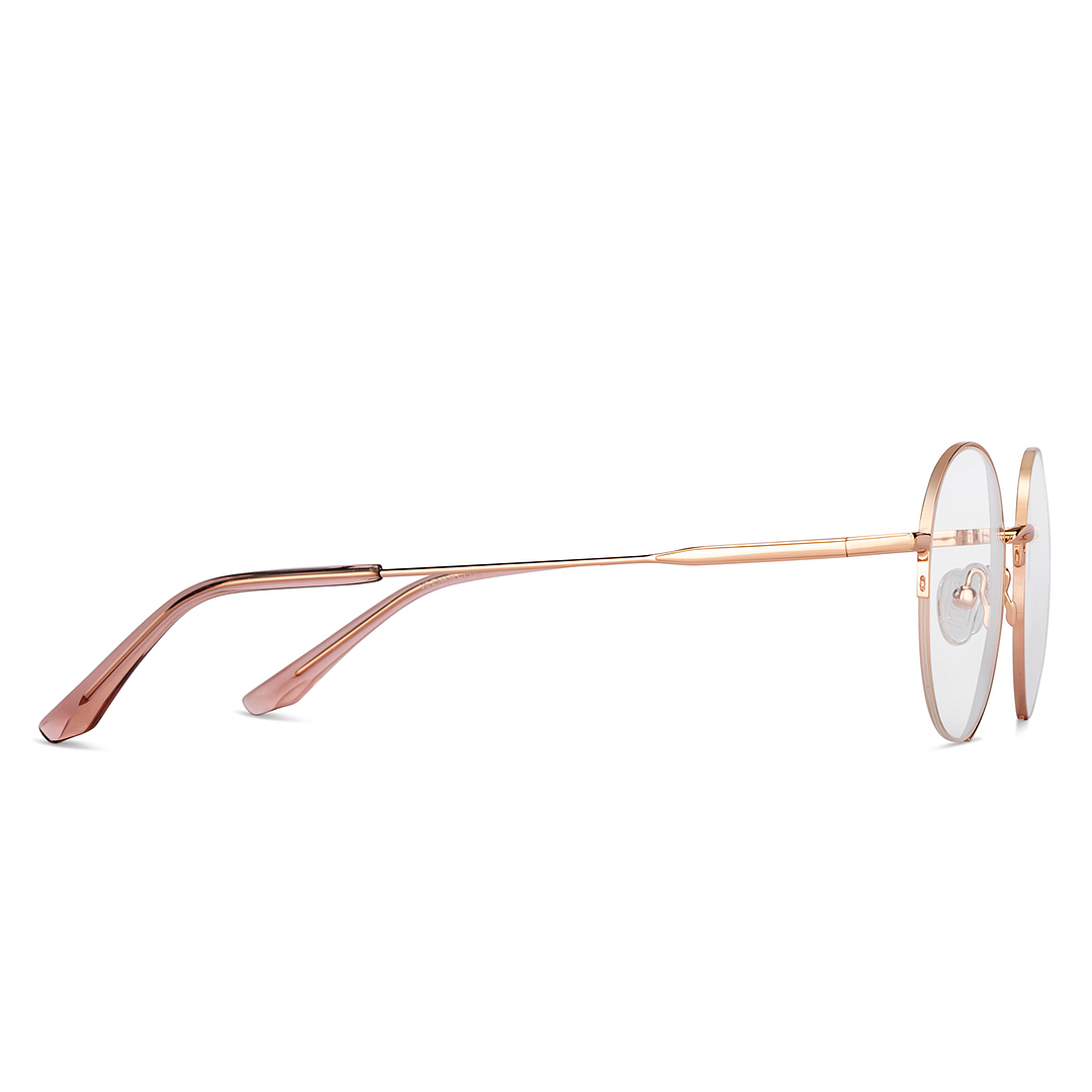 Vincent Chase Online Gold Half Rim Round left side