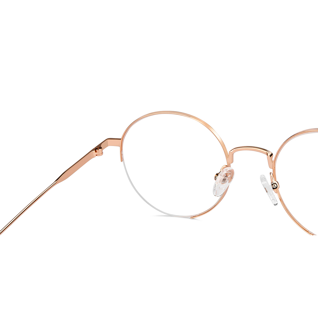 Vincent Chase Online Gold Half Rim Round right side