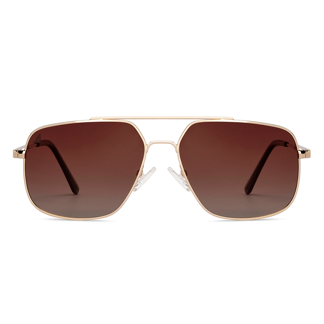 Vincent Chase Online Gold Full Rim Aviator left side