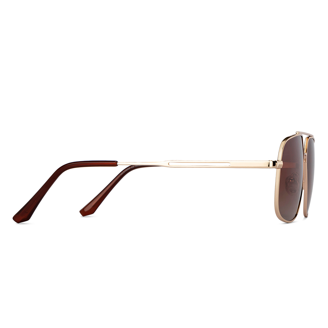 Vincent Chase Online Gold Full Rim Aviator left side