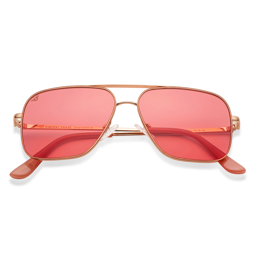 Vincent Chase Online Gold Full Rim Rectangle left side