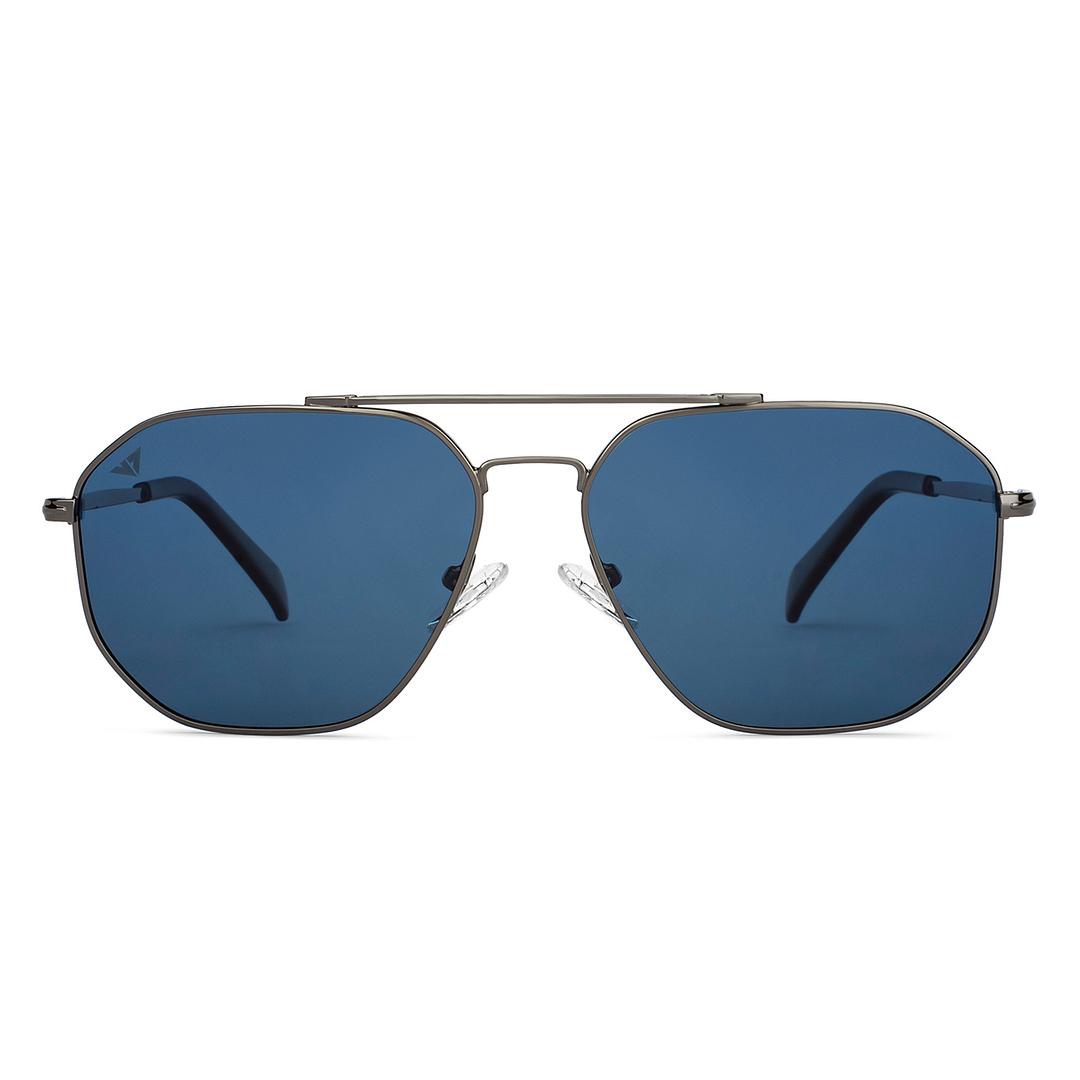 Vincent Chase Online Gunmetal Full Rim Geometric left side