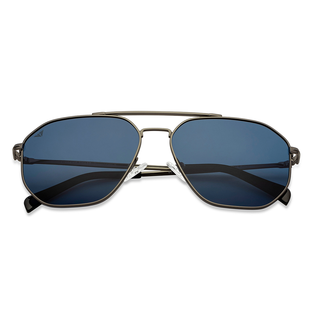 Vincent Chase Online Gunmetal Full Rim Geometric left side