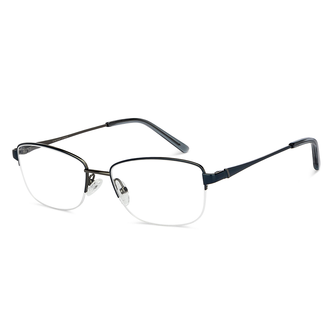 Vincent Chase Mid Gunmetal Half Rim Cat Eye right side